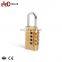Portable 4 Digit Anti-theft Brass Combination Password Lock Safety Padlock