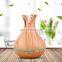 Led USB Wood Grain Ultrasonic Air Humidifier Aroma Humidifier For Dry Skin