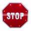 Cross road safety waterproof alumunum octagon solar LED traffic warning sign