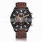 CURREN Men's Leather Strap Watches, Men's Waterproof Watches, Men's Sports Watches