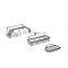 Black Electrophoresis Suction PS Box Bathroom Rack set of 3 Bathroom Storage Iron Wire Rack