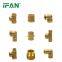 IFAN Factory Supply Water Tube Plumbing Fitting Copper Plug Brass Pipe Fittings Copper Female Thread Brass Fitting