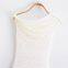 Spring and summer new French one shoulder lace sexy off shoulder irregular casual sleeveless T-shirt