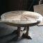 RE-1504 Wood Carved Dining Table Legs Reclaimed Wood 12 Seater Dining Table