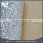 Chunky white/silver self-Stick glitter fabric border