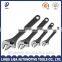 Alibaba China Supplier High Qualtiy CrV Adjustable Wrench Monkey Spanner For Undoing Screws