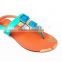new fashion ankle strap flat sandals with new button