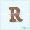 Vintage Letter Design Home Decor Made Of Wood