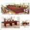 super huge office mdf wood glass top conference table factory sell directly HP42