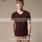 Men short sleeve customized fitted hemp t shirt wholesale cheap