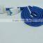 new design braid dual color flat micro cable