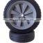 7 inch semi-pneumatic rubber wheel for garden cart, lawn mower, trolley