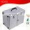Professional Hair Stylist Aluminum Rolling Tool Box Makeup Artist Salon Train Case
