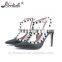 Custome OEM handmade genuinue leather women fancy sandals shoes