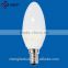 E12 E14 Led Light Candle Filament Bulb with Flame Tip 5W