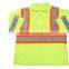 strap yellow vest for running or cycling Polo Collar Summer T-shirt Reflective Clothing