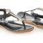 SALE -DAMASCUS T Strap Sandals, T Bar, Gladiator Sandals, Womens Leather Sandals, Black Sandals, Flat Sandals Size