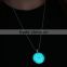 Clock glowing necklace glowing in the dark jewelry DIY jewelry