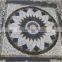 square style slate stone mosaic medallions