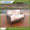 Waterproof rattan sofa set with cushion