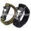 different types of army green 550 paracord survival bracelets