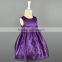 2016 Brand New High Quality OEM/ODM Satin Fabirc Long Length Sash Sequins Frock Design For Baby Girl Kids Party Dresses