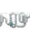 Pipeline dryer machine for wood dust