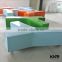 shopping mall bench seating leisure chair with stool