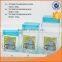 Set of 3 high quality glass storage bottle with decal