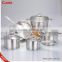 High quality 201/304 induction stainless steel cookware