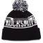 Comfortable White Letters Jacquard Winter Beanies/Customized Blank Rasta Pom Pom Beanies