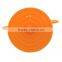 Durable portable round collapsible silicone kitchenware mixing bowl with lid