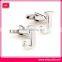 Nice-looking fashion & promotional silver letter cufflinks