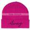 2016 letter embroidery winter knitted beanie hat