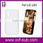 2D blank sublimation cases for LG L5II , hard plastic case, removable back shell, black and white colors