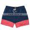 custom 100% polyester dark blue and pink men boardshorts