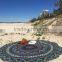 Green hippie Beach Roundie Yoga Mat mandala tapestry roundie round yoga beach mat bohemian beach throw indian tapestry roundie