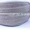 Bigger size fabric cosmetic bag metal openning debossed customed logo
