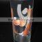 machine press glass flower decal water juice tumbler cup