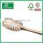 Double side wooden bristle brush with massager on the other side