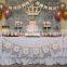 New Design Ruffled Polyester Table Skirting For Wedding