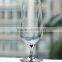 Glass Drinkware Custom Type Certification glalead free clear crystal stem big glass beer with rose gold stand