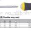 PH0/PH1/PH2 50 cr-v steel screwdriver/Philips/ slotted double end adjustable screwdriver with rubber handle