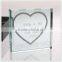 Engraved Jade Glass Footprint Block For Baby Shower Gifts