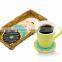 2016 New design silicone cup Donut Coaster,cup mat