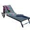 French Aluminium Frame black Sun lounge/Chaise lounge/Swimming pool