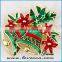 Wholesale High Quality Hand Making Fashion Christmas Brooch With Bell and Flower Design Shape