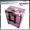 aluminum trolley nail case wtih plastic tray,large aluminum trolley nail case with plastic tray
