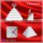 hot sells new style wholesale 6 tier plastic Macaron pyramid tower display stand &patented customizable Macaron packaging