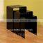 custom U shape clear acrylic coffee table with drawer